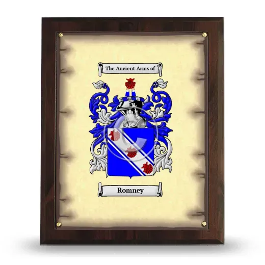 Romney Coat of Arms Plaque
