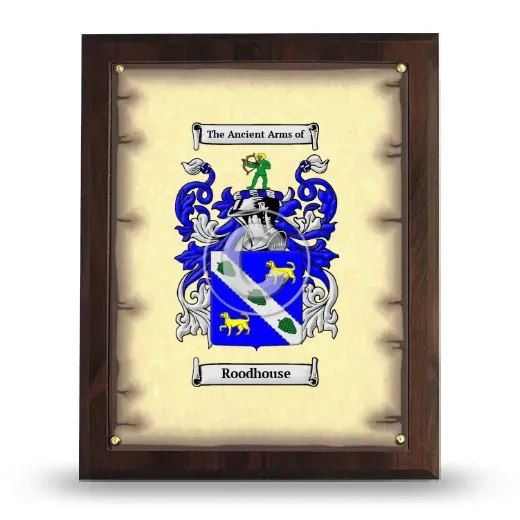 Roodhouse Coat of Arms Plaque