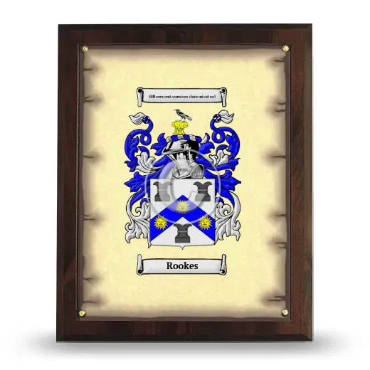 Rookes Coat of Arms Plaque