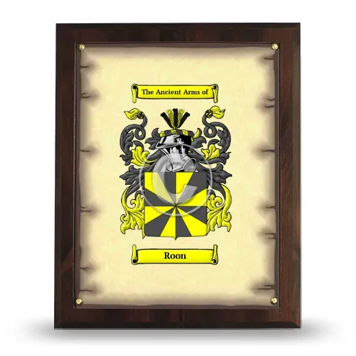 Roon Coat of Arms Plaque