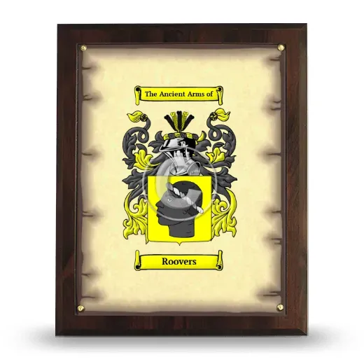 Roovers Coat of Arms Plaque