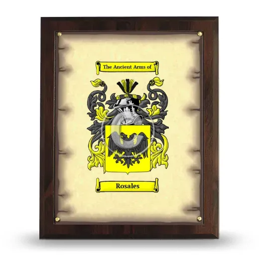 Rosales Coat of Arms Plaque