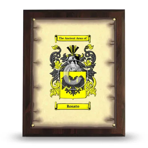 Rosato Coat of Arms Plaque