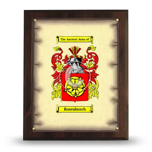 Rosenbusch Coat of Arms Plaque