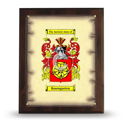 Rosengarten Coat of Arms Plaque