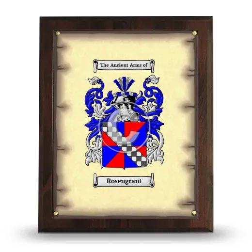 Rosengrant Coat of Arms Plaque