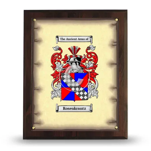 Rosenkrantz Coat of Arms Plaque