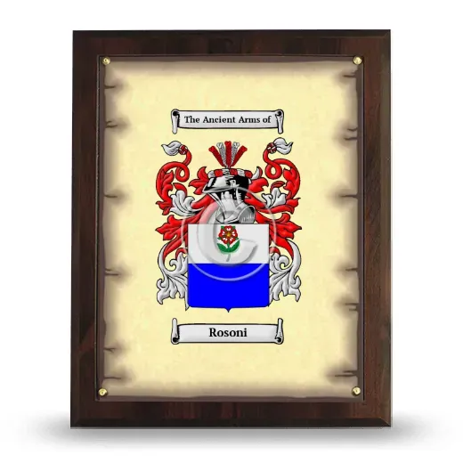 Rosoni Coat of Arms Plaque