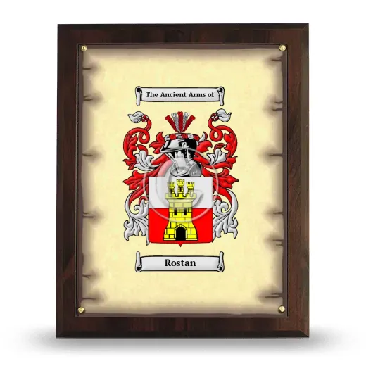 Rostan Coat of Arms Plaque