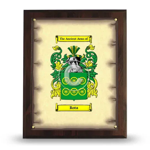 Rota Coat of Arms Plaque