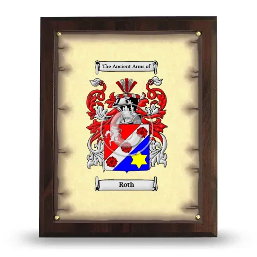 Roth Coat of Arms Plaque