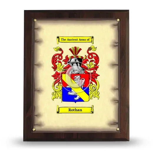 Rothan Coat of Arms Plaque