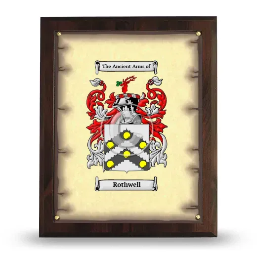 Rothwell Coat of Arms Plaque