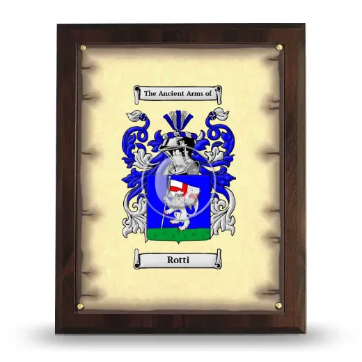 Rotti Coat of Arms Plaque