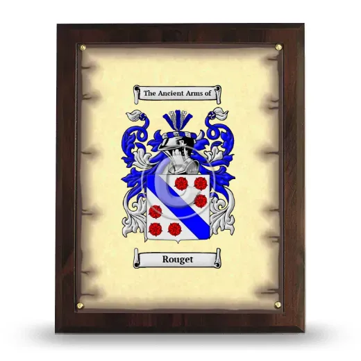 Rouget Coat of Arms Plaque
