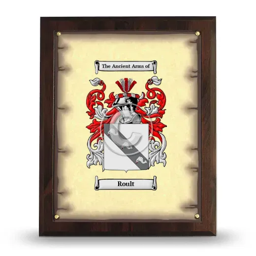 Roult Coat of Arms Plaque
