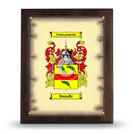 Roundle Coat of Arms Plaque