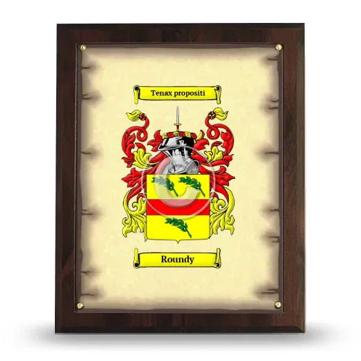 Roundy Coat of Arms Plaque