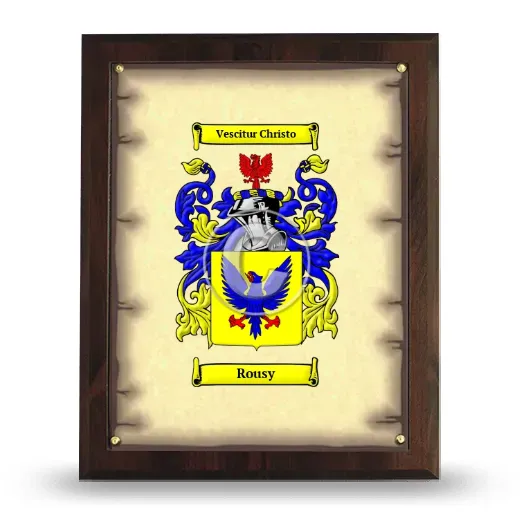 Rousy Coat of Arms Plaque