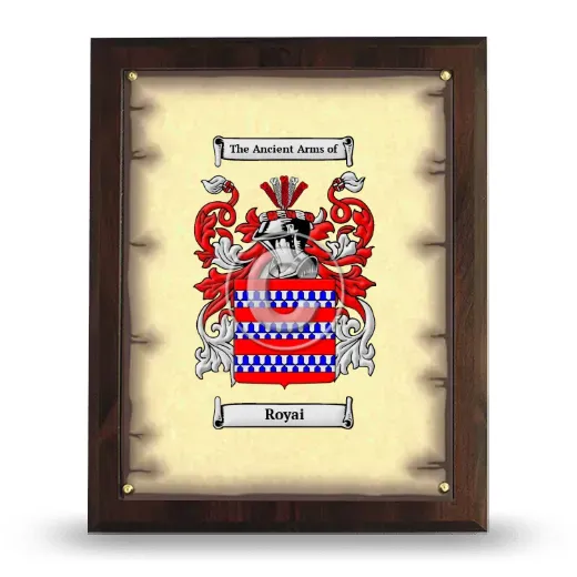Royai Coat of Arms Plaque