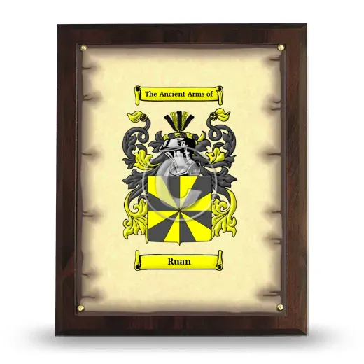 Ruan Coat of Arms Plaque