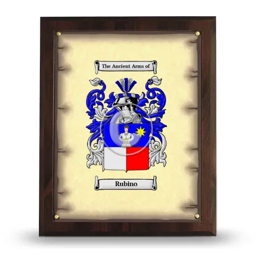 Rubino Coat of Arms Plaque