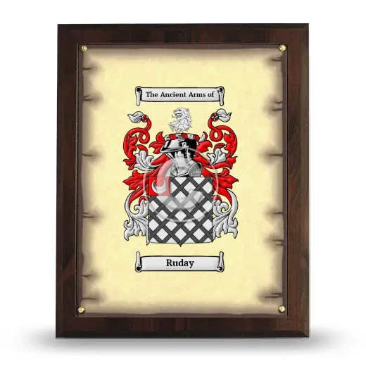 Ruday Coat of Arms Plaque