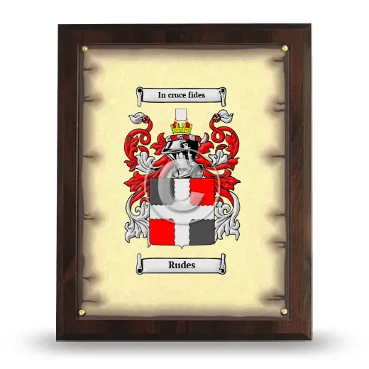 Rudes Coat of Arms Plaque