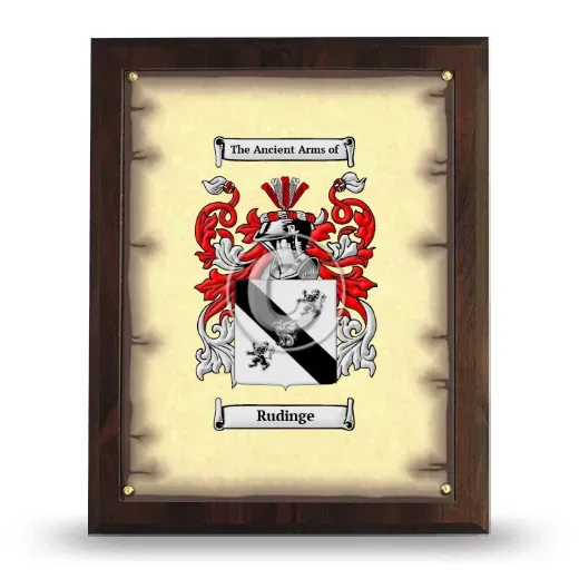 Rudinge Coat of Arms Plaque