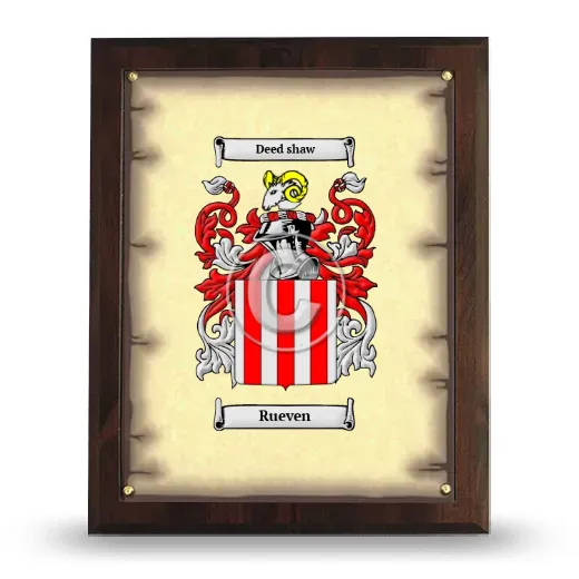 Rueven Coat of Arms Plaque