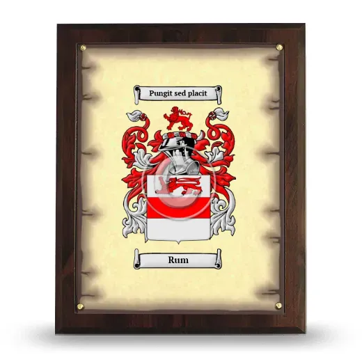 Rum Coat of Arms Plaque
