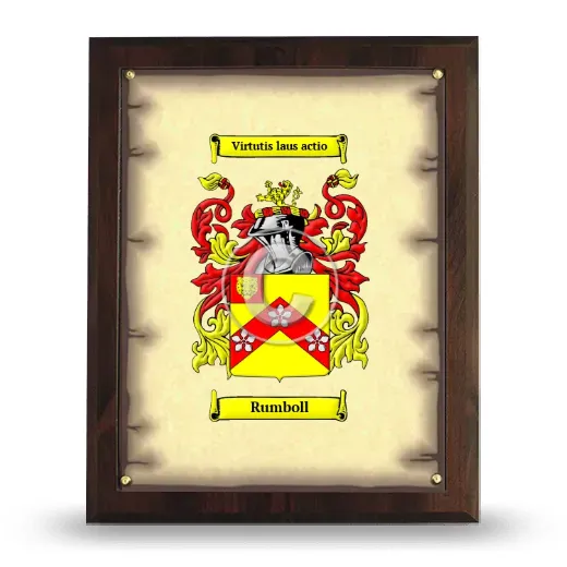 Rumboll Coat of Arms Plaque