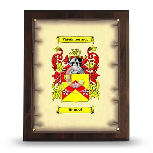 Rumod Coat of Arms Plaque