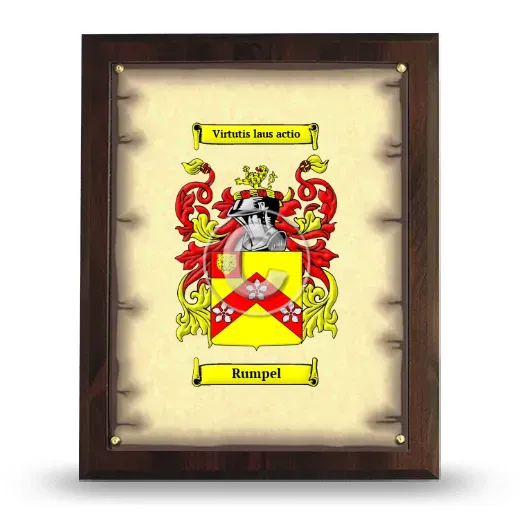 Rumpel Coat of Arms Plaque