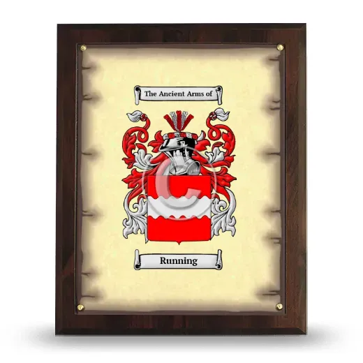 Running Coat of Arms Plaque