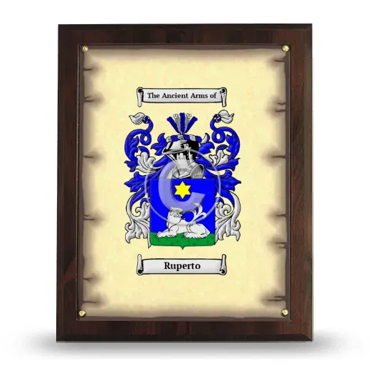 Ruperto Coat of Arms Plaque