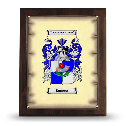 Ruppert Coat of Arms Plaque