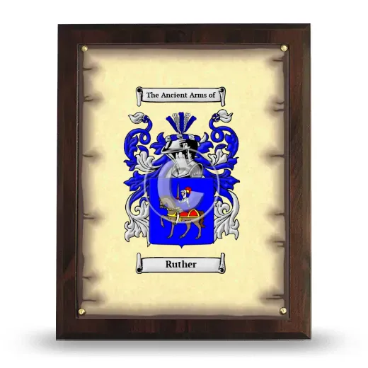 Ruther Coat of Arms Plaque