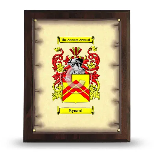 Rynard Coat of Arms Plaque