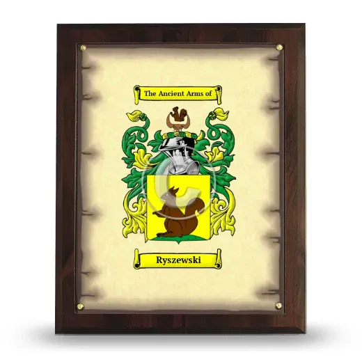 Ryszewski Coat of Arms Plaque