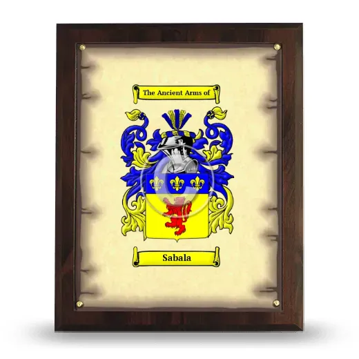 Sabala Coat of Arms Plaque