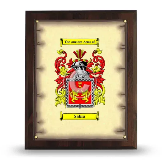 Sabra Coat of Arms Plaque