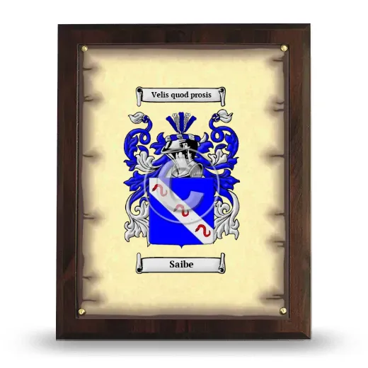 Saibe Coat of Arms Plaque