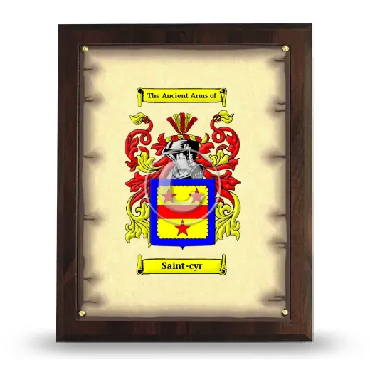 Saint-cyr Coat of Arms Plaque