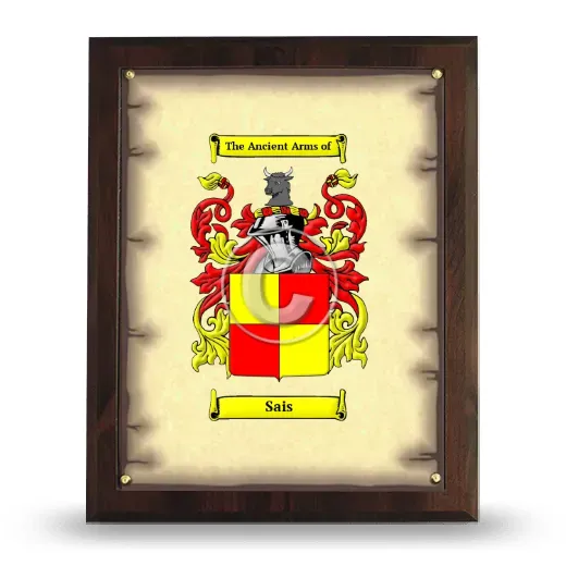 Sais Coat of Arms Plaque