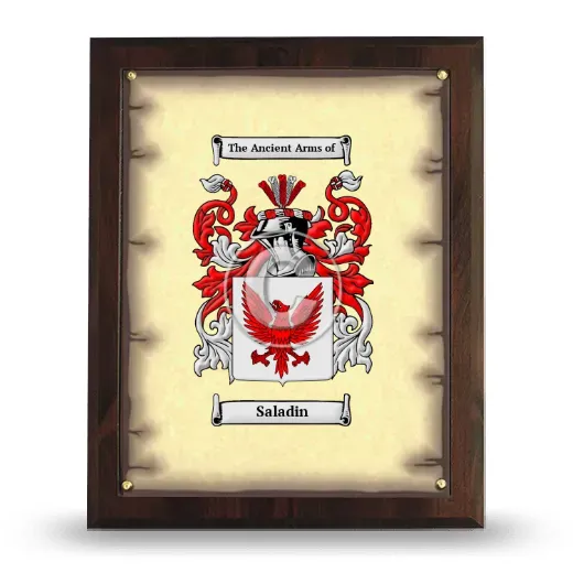 Saladin Coat of Arms Plaque