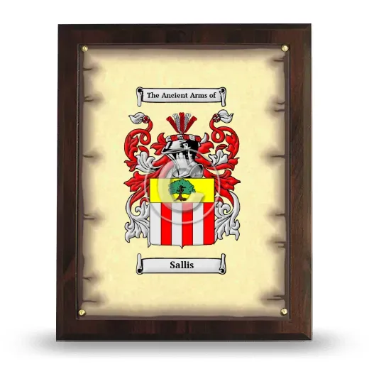 Sallis Coat of Arms Plaque