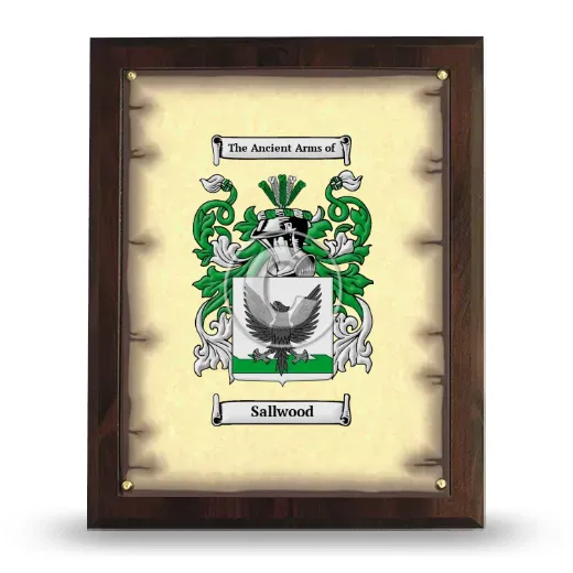 Sallwood Coat of Arms Plaque