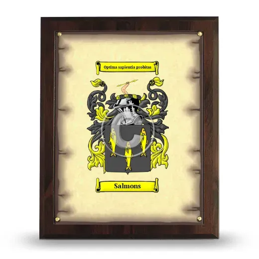 Salmons Coat of Arms Plaque