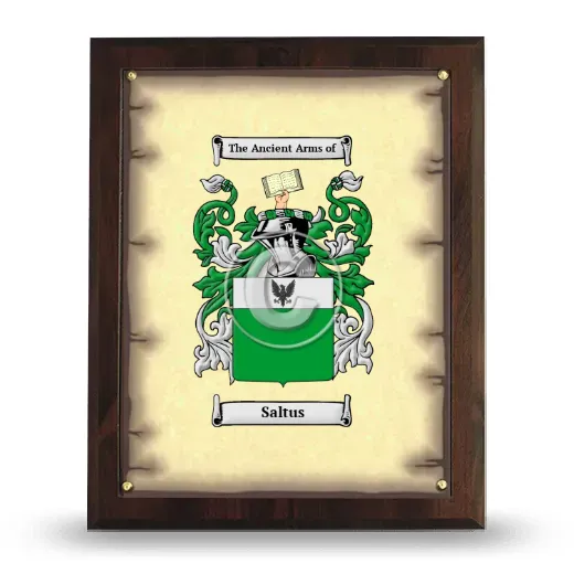 Saltus Coat of Arms Plaque